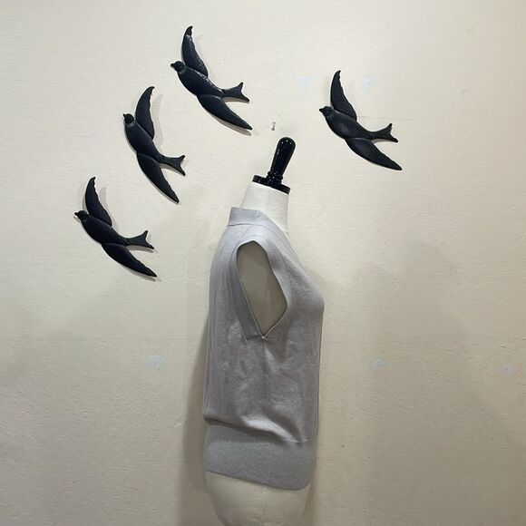 Everlane Cotton–Merino Sweater Vest in Warm Toasted Heathered Oat - M - Picture 2 of 11